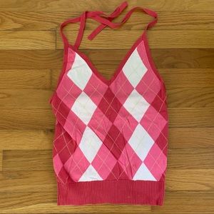 J.Crew Argyle Sweater Halter